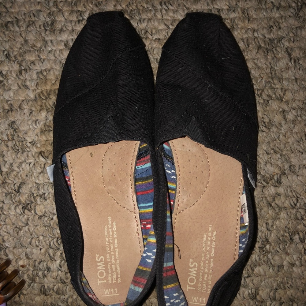 NWOT Black Canvas Vans